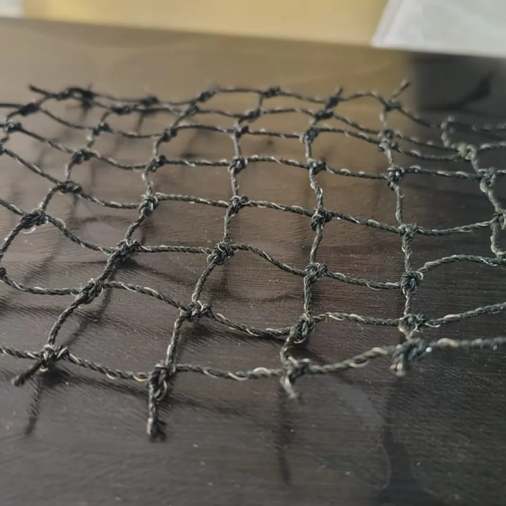 Black Knotted Balcony Safety Net