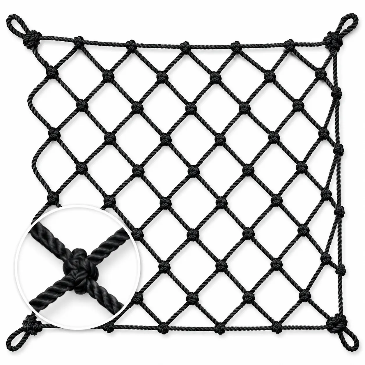 Black Industrial Safety Barrier Net