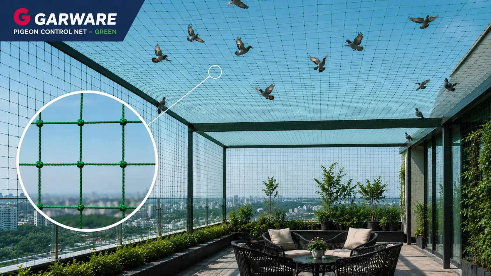 Garware Pigeon Control Net 